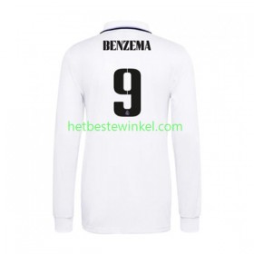 Real Madrid Karim Benzema 9 Voetbalshirts Thuis 2022-23 - LS